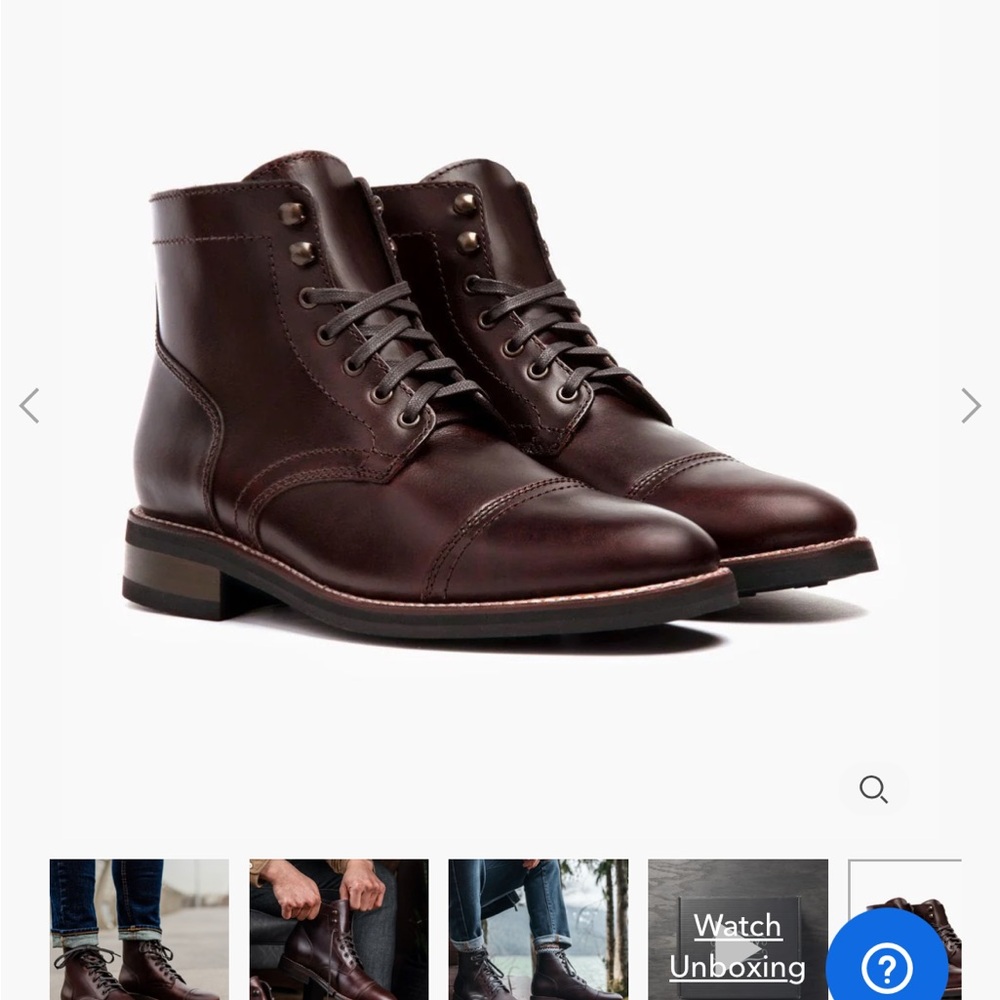 THURSDAY Boot Company New York Rugged and Resilient Captain Lace Up Boot 10.5 W
